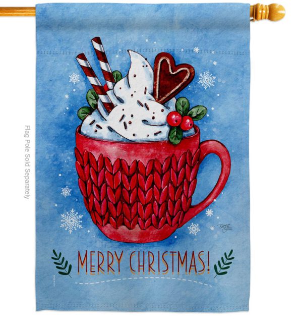 Christmas Coco - Christmas Winter Vertical Impressions Decorative Flags HG114256 Made In USA - Image 2