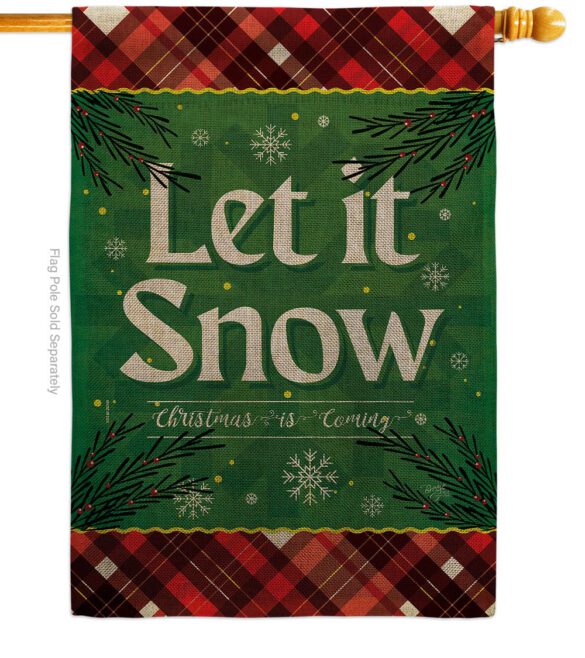 Christmas Snow - Christmas Winter Vertical Impressions Decorative Flags HG120281 Made In USA - Image 23