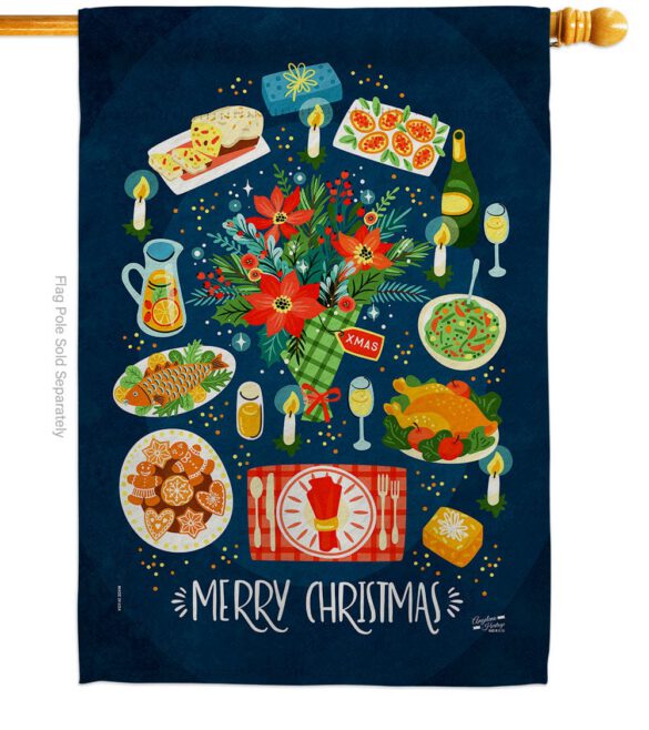 Christmas Festival - Christmas Winter Vertical Impressions Decorative Flags HG130295 Made In USA - Image 2