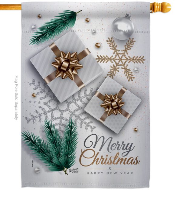 Christmas Presents - Christmas Winter Vertical Impressions Decorative Flags HG137280 Made In USA - Image 2