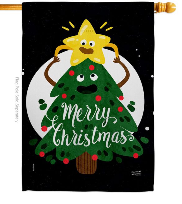 Christmas Buddy - Christmas Winter Vertical Impressions Decorative Flags HG137615 Made In USA - Image 2