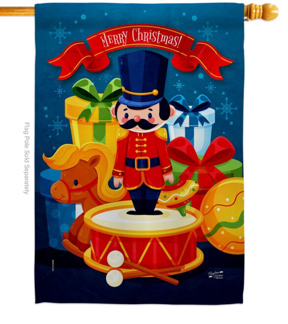 Christmas Toys - Christmas Winter Vertical Impressions Decorative Flags HG137624 Made In USA - Image 2