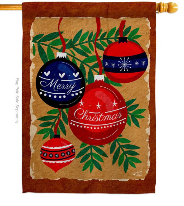 Christmas Ornaments - Christmas Winter Vertical Impressions Decorative Flags HG137635 Made In USA - Image 2