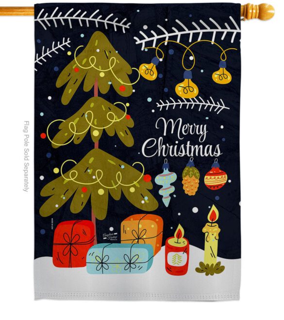 Christmas Vibes - Christmas Winter Vertical Impressions Decorative Flags HG137644 Made In USA - Image 2