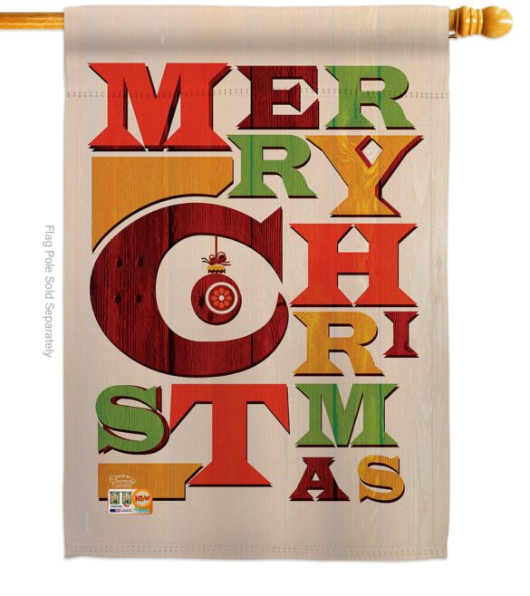 Fabulous Christmas - Christmas Winter Vertical Impressions Decorative Flags HG191050 Made In USA - Image 2