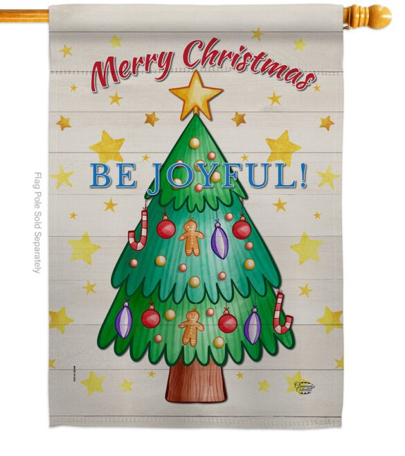 Be Joyful - Christmas Winter Vertical Impressions Decorative Flags HG192296 Made In USA - Image 3
