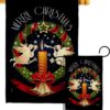 Angel Wreath - Christmas Winter Vertical Impressions Decorative Flags HG137302 Made In USA
