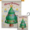 Be Joyful - Christmas Winter Vertical Impressions Decorative Flags HG192296 Made In USA
