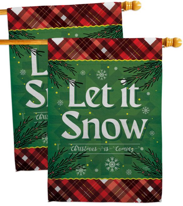 Christmas Snow - Christmas Winter Vertical Impressions Decorative Flags HG120281 Made In USA - Image 12