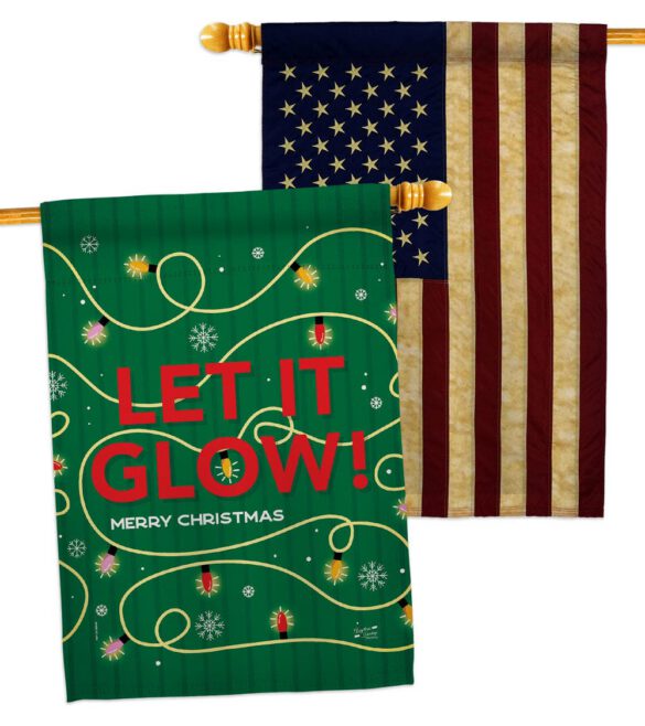 Christmas Glow - Christmas Winter Vertical Impressions Decorative Flags HG130432 Made In USA - Image 8
