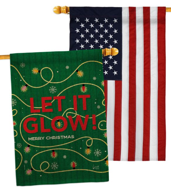 Christmas Glow - Christmas Winter Vertical Impressions Decorative Flags HG130432 Made In USA - Image 36