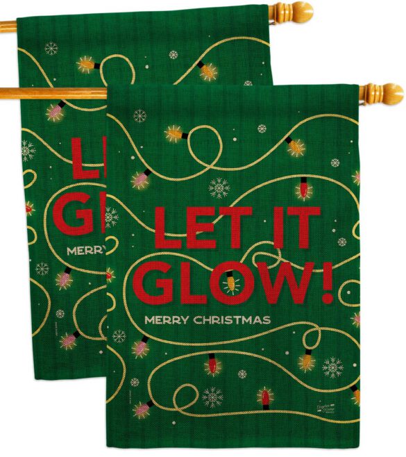 Christmas Glow - Christmas Winter Vertical Impressions Decorative Flags HG130432 Made In USA - Image 33