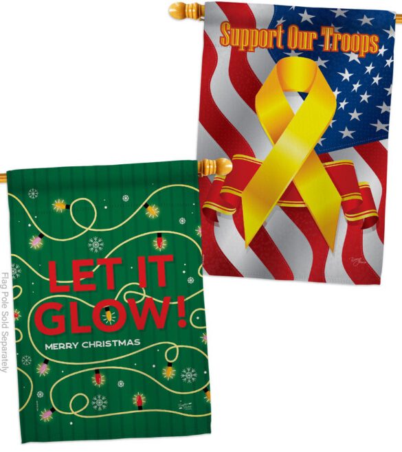 Christmas Glow - Christmas Winter Vertical Impressions Decorative Flags HG130432 Made In USA - Image 14