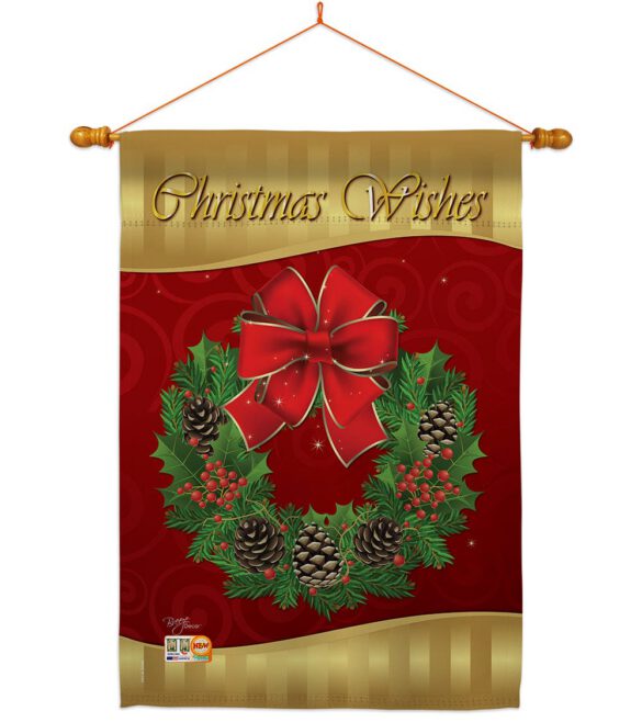 Christmas Wishes - Christmas Winter Vertical Impressions Decorative Flags HG114078 Imported - Image 14