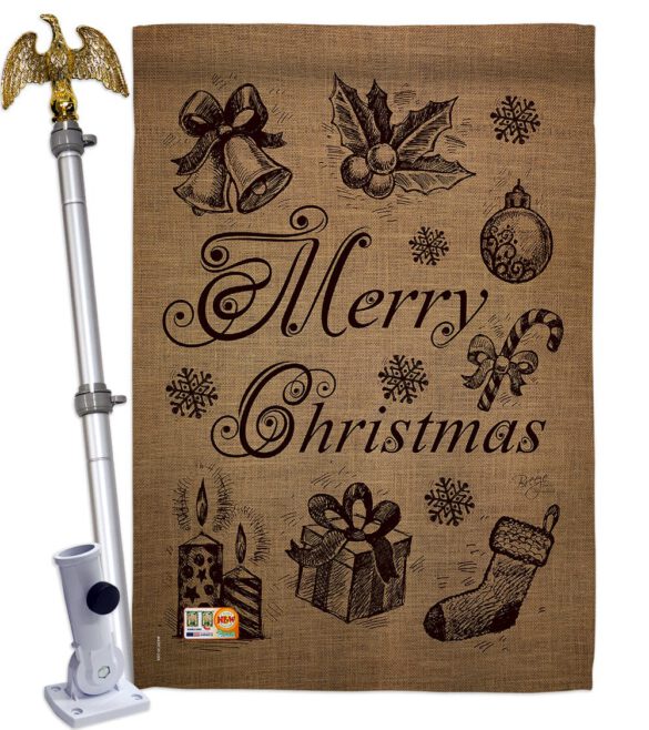 Favorite Things - Christmas Winter Vertical Impressions Decorative Flags HG114107 Made In USA - Image 13
