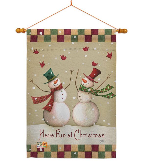 Have Fun at Christmas - Christmas Winter Vertical Impressions Decorative Flags HG114187 Made In USA - Image 14