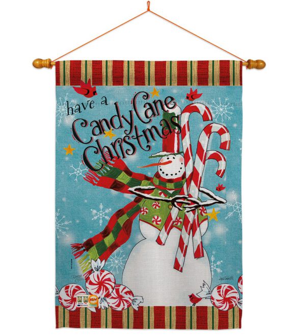 Candy Cane Christmas - Christmas Winter Vertical Impressions Decorative Flags HG114205 Made In USA - Image 14