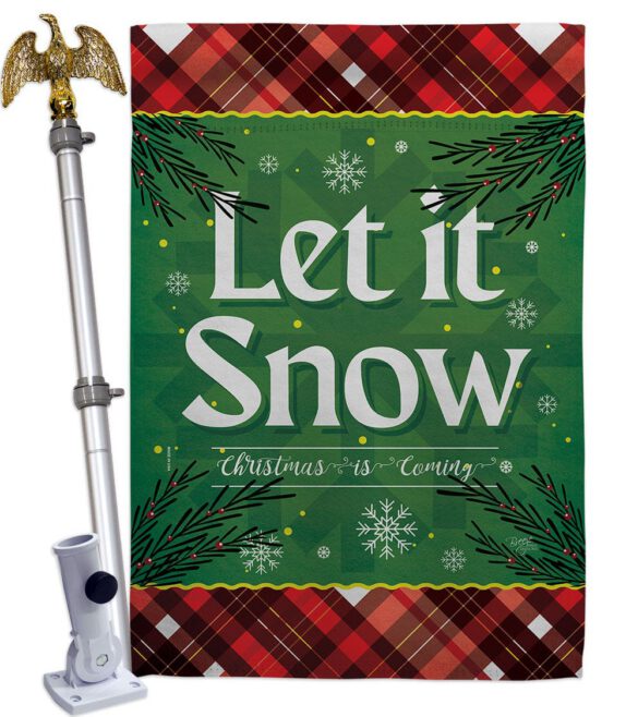 Christmas Snow - Christmas Winter Vertical Impressions Decorative Flags HG120281 Made In USA - Image 20