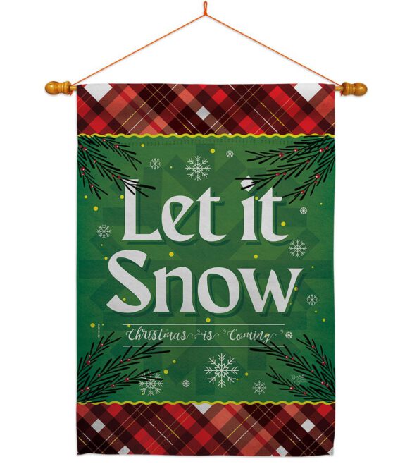 Christmas Snow - Christmas Winter Vertical Impressions Decorative Flags HG120281 Made In USA - Image 21