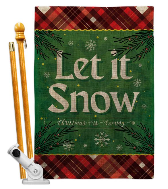 Christmas Snow - Christmas Winter Vertical Impressions Decorative Flags HG120281 Made In USA - Image 26
