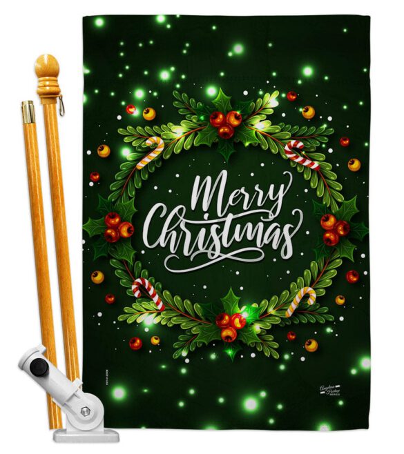 Chirstmas Dreaming - Christmas Winter Vertical Impressions Decorative Flags HG130300 Made In USA - Image 5
