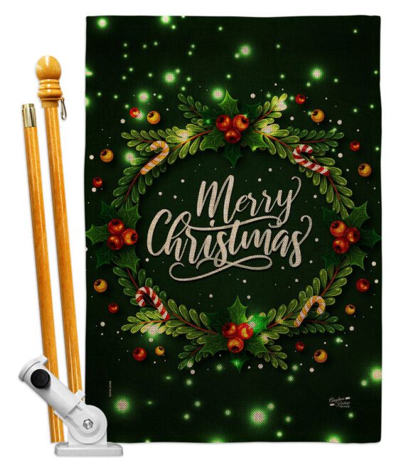 Chirstmas Dreaming - Christmas Winter Vertical Impressions Decorative Flags HG130300 Made In USA - Image 17