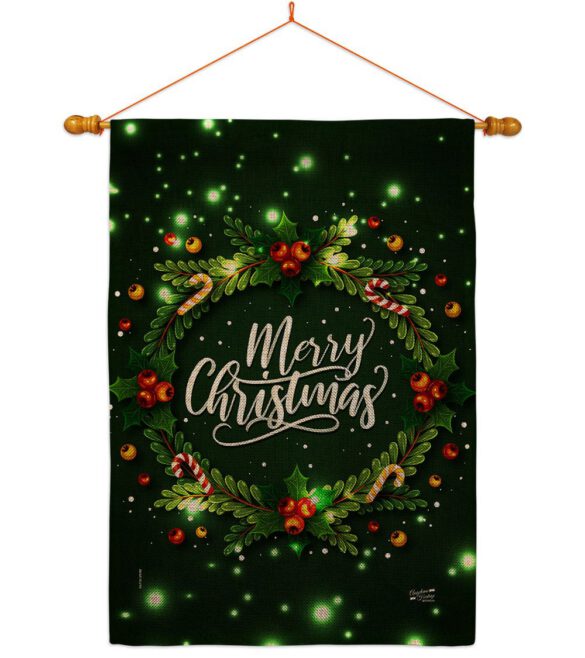Chirstmas Dreaming - Christmas Winter Vertical Impressions Decorative Flags HG130300 Made In USA - Image 24
