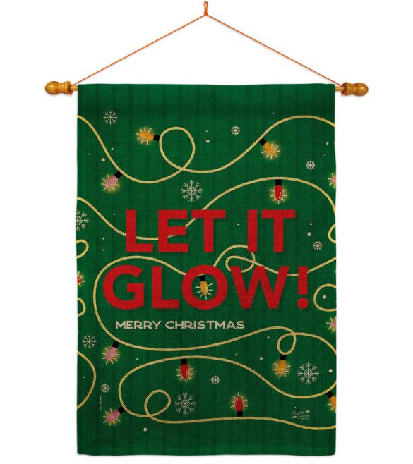 Christmas Glow - Christmas Winter Vertical Impressions Decorative Flags HG130432 Made In USA - Image 42