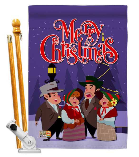 Christmas Carol - Christmas Winter Vertical Impressions Decorative Flags HG137101 Made In USA - Image 5