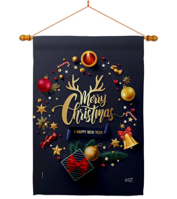 Christmas & New Year - Christmas Winter Vertical Impressions Decorative Flags HG137286 Made In USA - Image 10