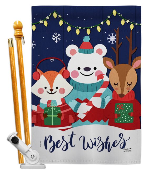 Christmas Buddy - Christmas Winter Vertical Impressions Decorative Flags HG137299 Made In USA - Image 5