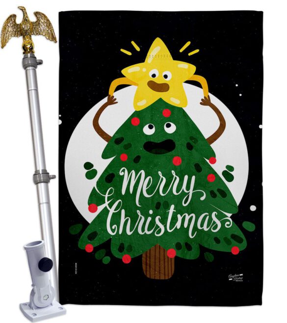 Christmas Buddy - Christmas Winter Vertical Impressions Decorative Flags HG137615 Made In USA - Image 11