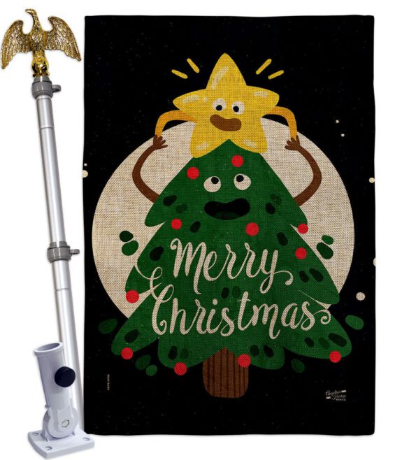 Christmas Buddy - Christmas Winter Vertical Impressions Decorative Flags HG137615 Made In USA - Image 23