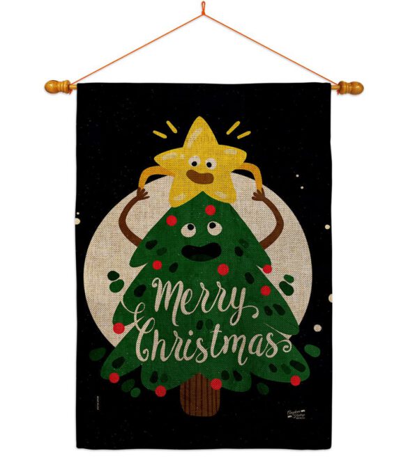 Christmas Buddy - Christmas Winter Vertical Impressions Decorative Flags HG137615 Made In USA - Image 24