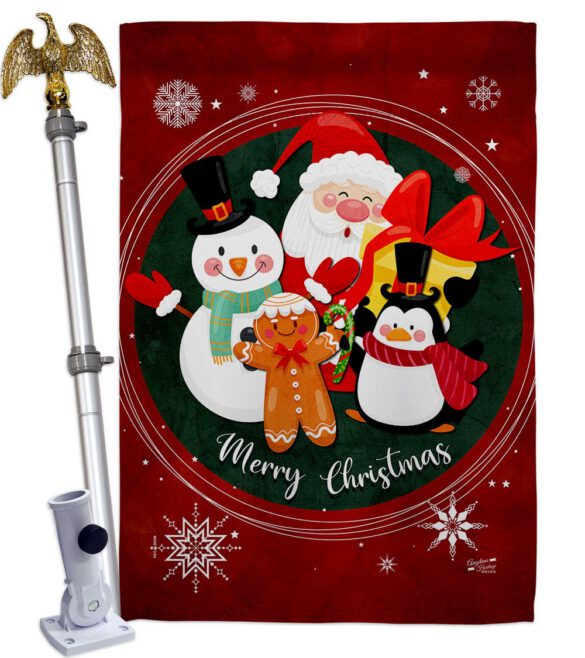 Holidays friends - Christmas Winter Vertical Impressions Decorative Flags HG137617 Made In USA - Image 11