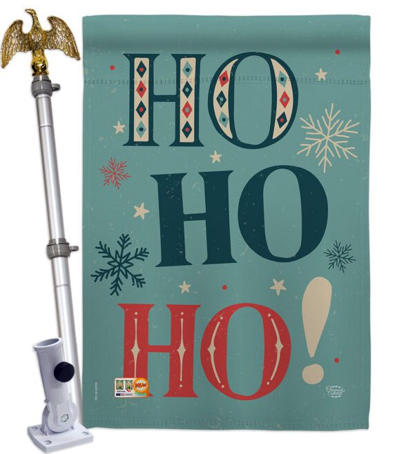 Ho Ho Ho - Christmas Winter Vertical Impressions Decorative Flags HG192051 Made In USA - Image 13