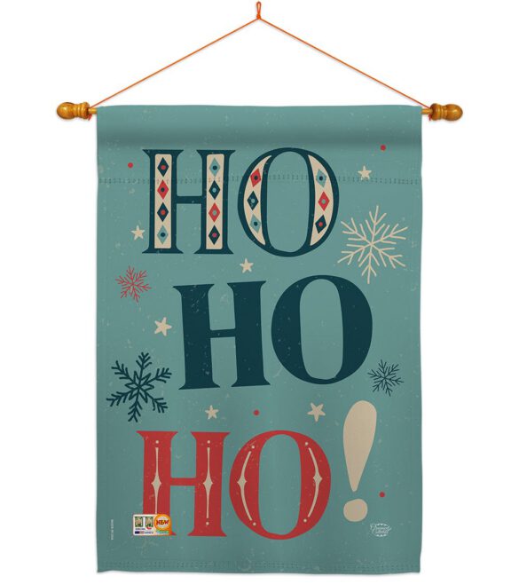 Ho Ho Ho - Christmas Winter Vertical Impressions Decorative Flags HG192051 Made In USA - Image 14