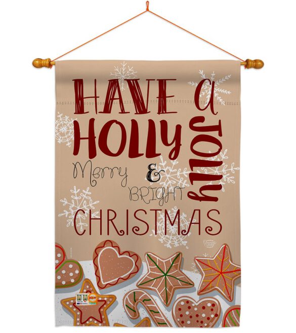Have A Holly Jolly - Christmas Winter Vertical Impressions Decorative Flags HG192128 Made In USA - Image 14