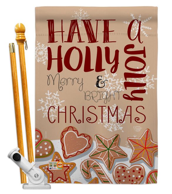 Have A Holly Jolly - Christmas Winter Vertical Impressions Decorative Flags HG192128 Made In USA - Image 5