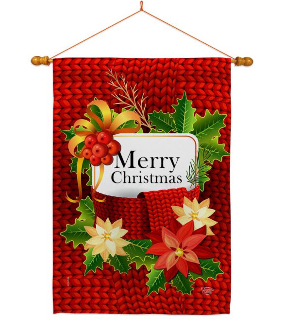 Christmas Sweater - Christmas Winter Vertical Impressions Decorative Flags HG192225 Made In USA - Image 10