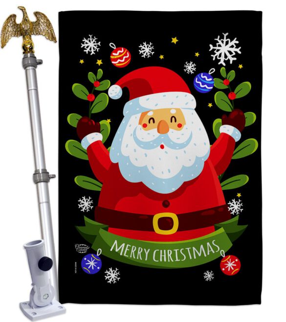 Cute Santa - Christmas Winter Vertical Impressions Decorative Flags HG192239 Made In USA - Image 9