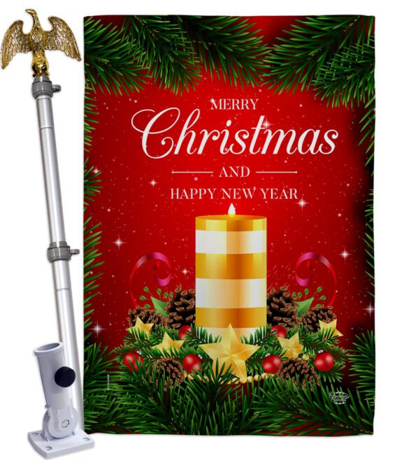 Christmas Candle - Christmas Winter Vertical Impressions Decorative Flags HG192241 Made In USA - Image 9