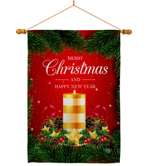 Christmas Candle - Christmas Winter Vertical Impressions Decorative Flags HG192241 Made In USA - Image 10