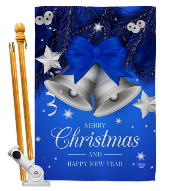 Christmas Bells - Christmas Winter Vertical Impressions Decorative Flags HG192263 Made In USA - Image 5