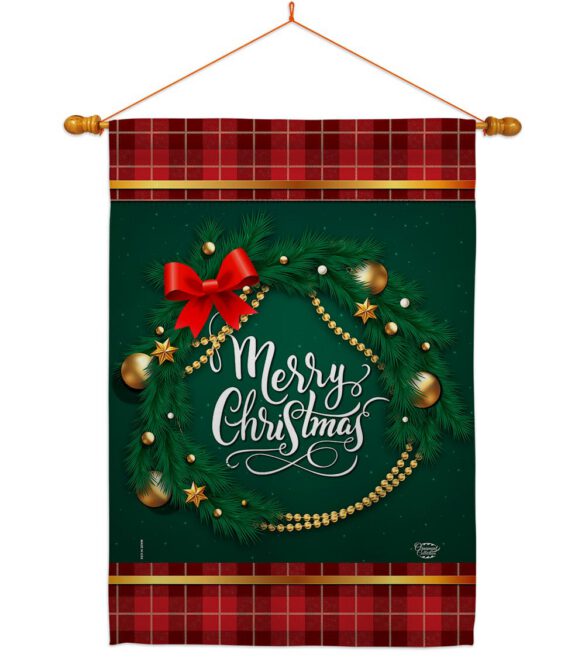 Christmas Wreath - Christmas Winter Vertical Impressions Decorative Flags HG192269 Made In USA - Image 10
