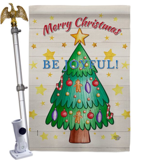 Be Joyful - Christmas Winter Vertical Impressions Decorative Flags HG192296 Made In USA - Image 10