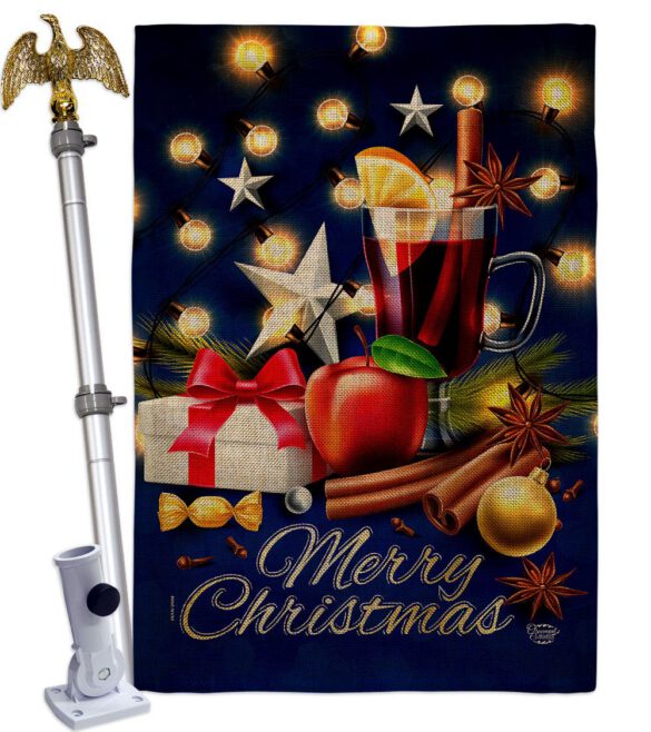 Christmas Wishes - Christmas Winter Vertical Impressions Decorative Flags HG192685 Made In USA - Image 23