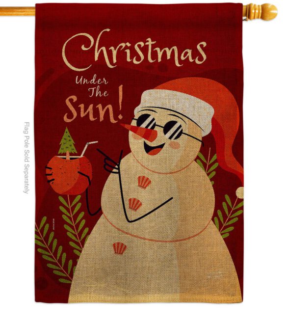 Christmas Under The Sun - Fun In The Sun Summer Vertical Impressions Decorative Flags HG130343 Made In USA - Image 23