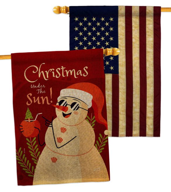 Christmas Under The Sun - Fun In The Sun Summer Vertical Impressions Decorative Flags HG130343 Made In USA - Image 29