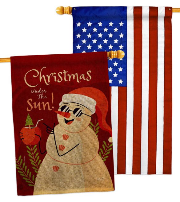 Christmas Under The Sun - Fun In The Sun Summer Vertical Impressions Decorative Flags HG130343 Made In USA - Image 31